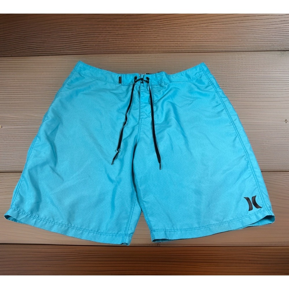 Hurley One and Only Board Shorts Mens Size 33 Crossdye Teal